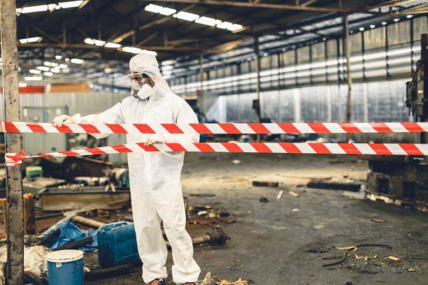 Professional Crime Scene Cleanup technician working in Piscataway, NJ